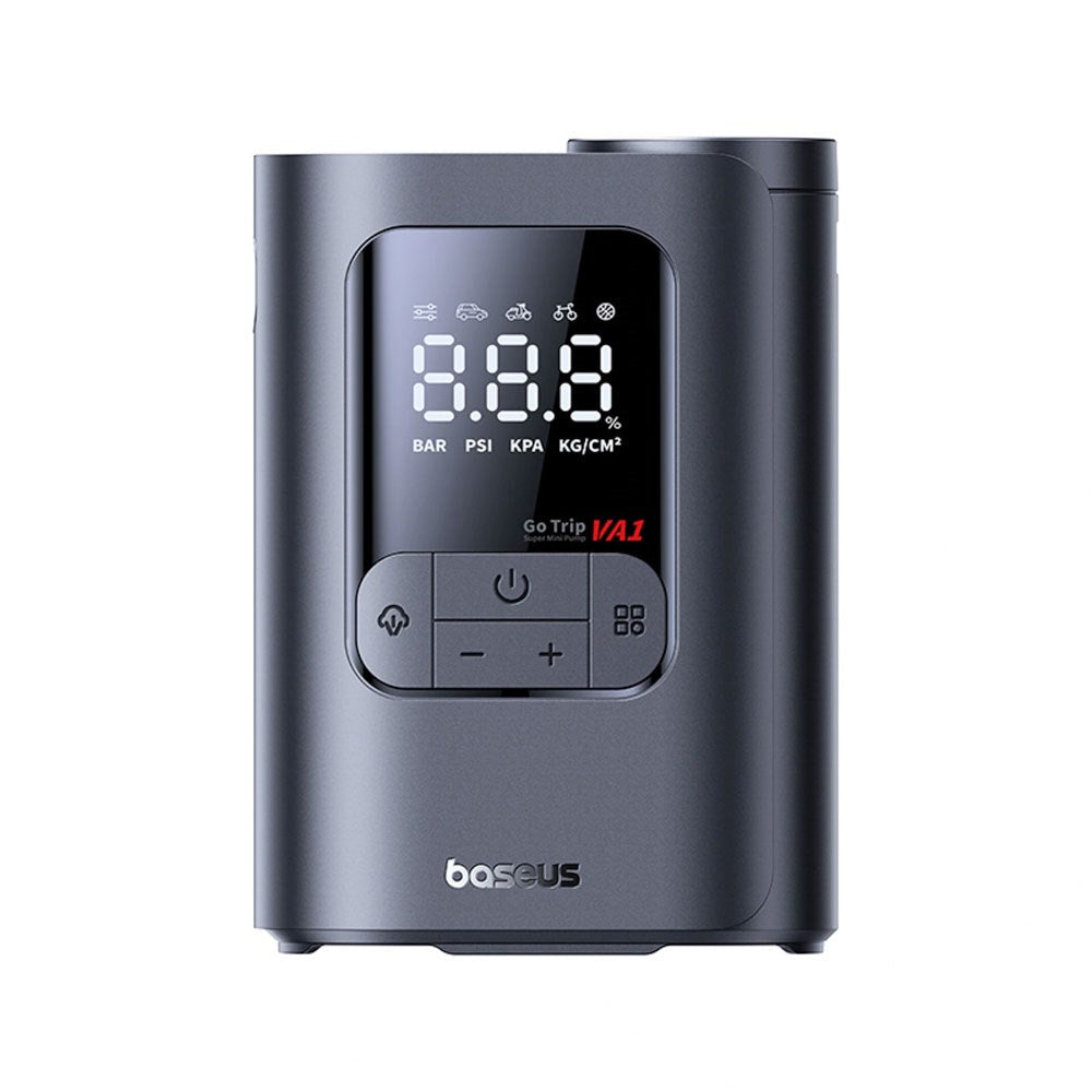 Baseus GoTrip Trådløs Pumpe Minikompressor - 7500 mAh - Mørkegrå