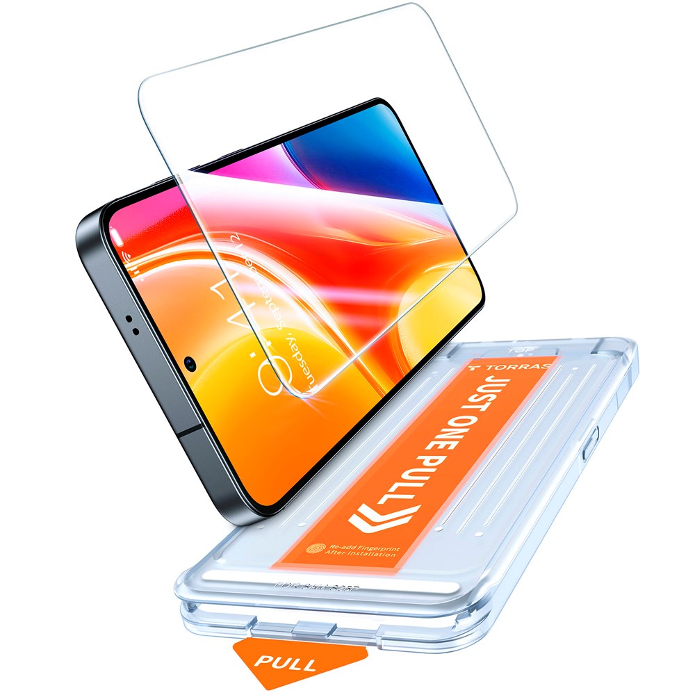 TORRAS Samsung Galaxy S25+ (Plus) Skjermbeskytter - Herdet Glass - Gjennomsiktig