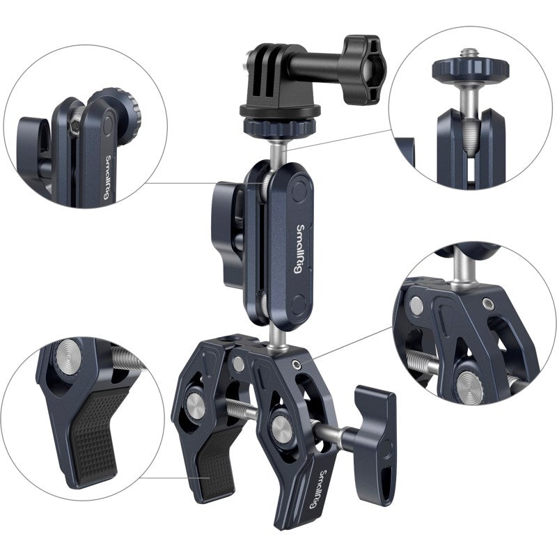 SmallRig 3757 Crab-Shaped Kit m. Ballhead Magic Arm - Svart