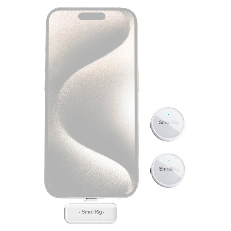 SmallRig 4706 S 60 Trådløs Mikrofon - USB-C - Hvit