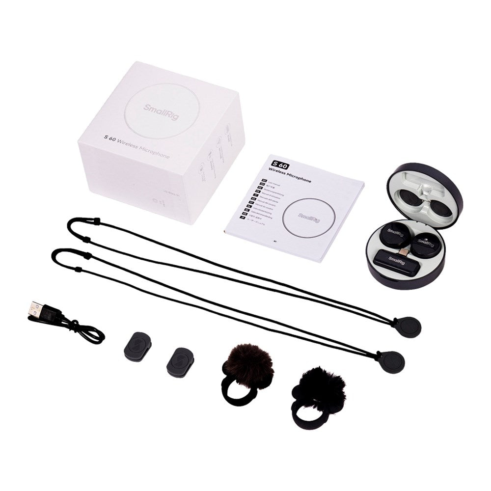 SmallRig 4934 S 60 Trådløs Mikrofon - USB-C - Svart