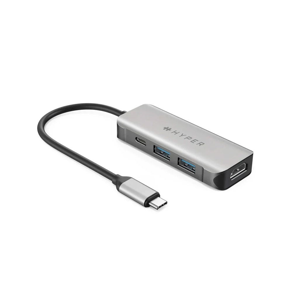 Hyper HyperDrive 100W 4-i-1 USB-C Hub - Grå