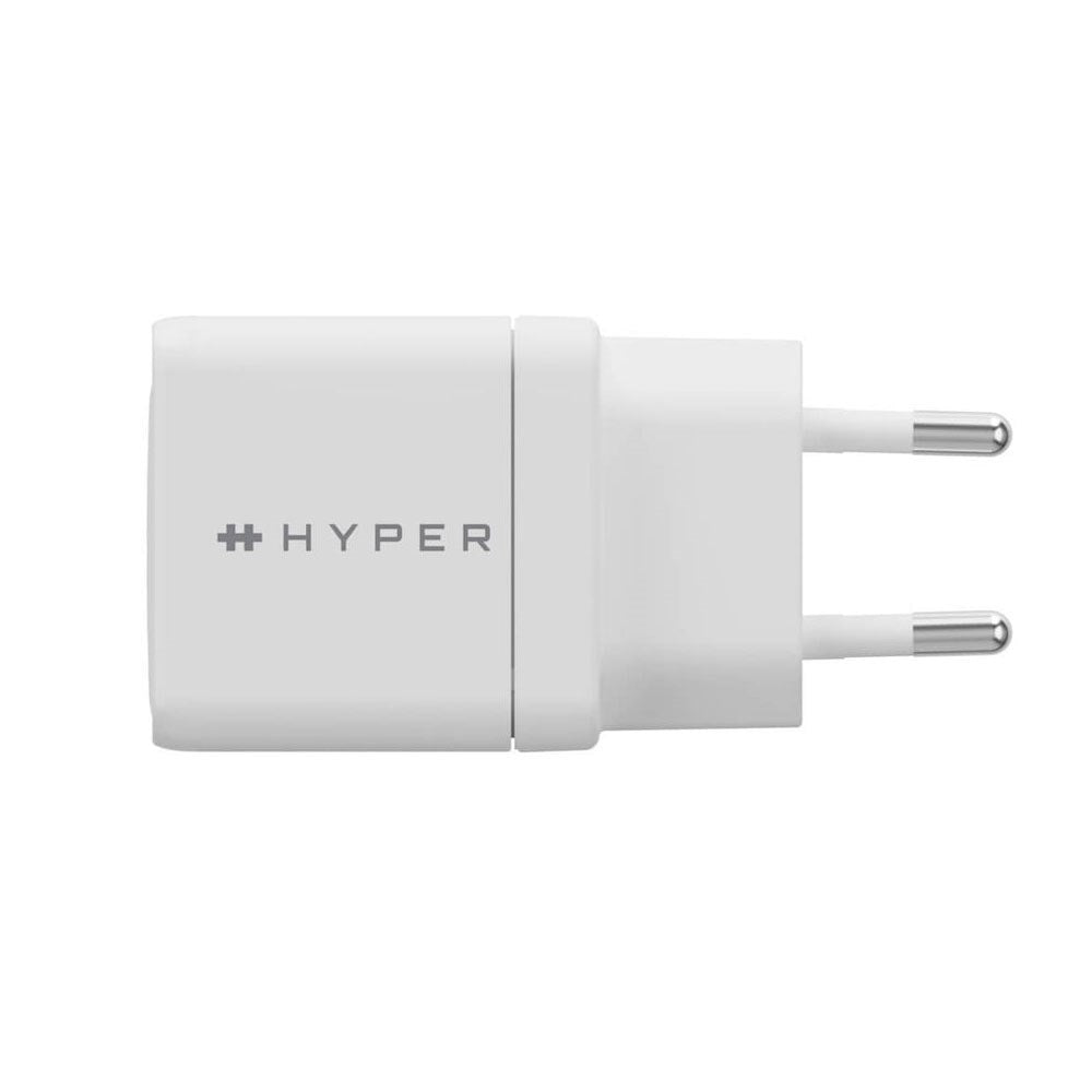 Hyper HyperJuice 35W GaN Vegglader m. 2 x USB-C – Hvit