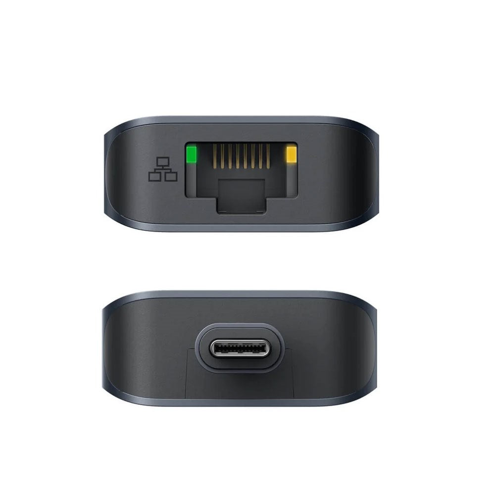 Hyper HyperDrive Ecosmart 7-i-1 USB-C-Hub med USB-A / USB-C / HDMI / Ethernet / SD- & MicroSD-Kort – Grå