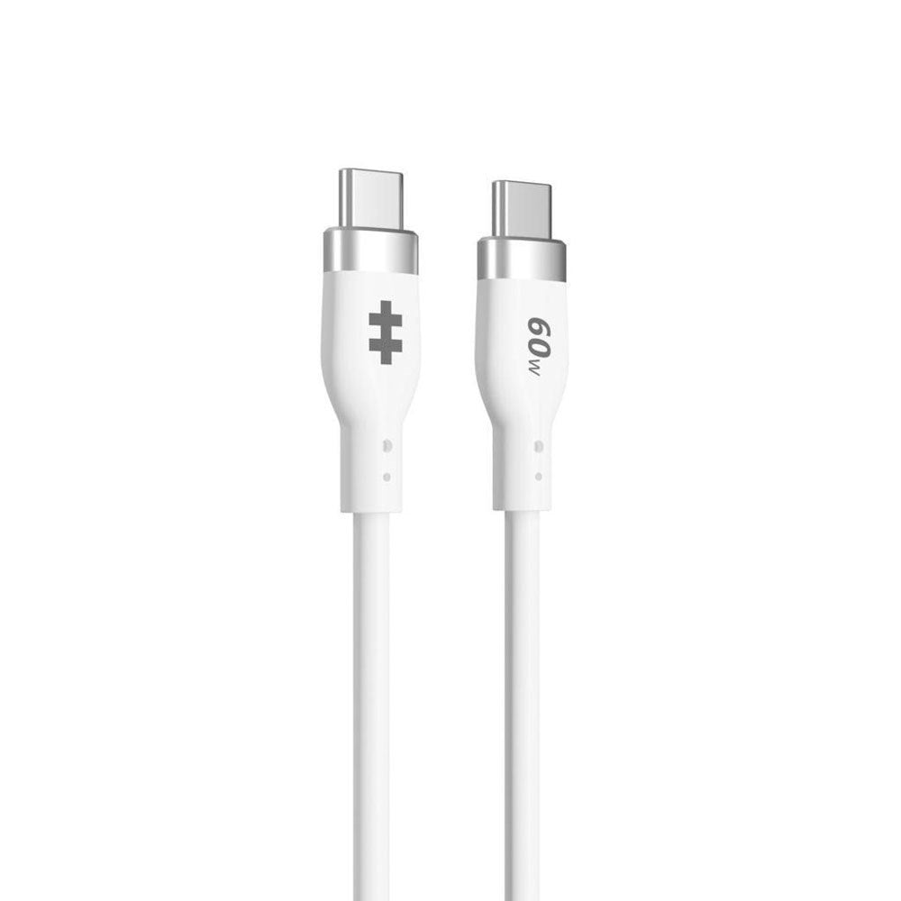 Hyper HyperJuice 60W Silikon USB-C til USB-C Kabel – 1.5m – Hvit