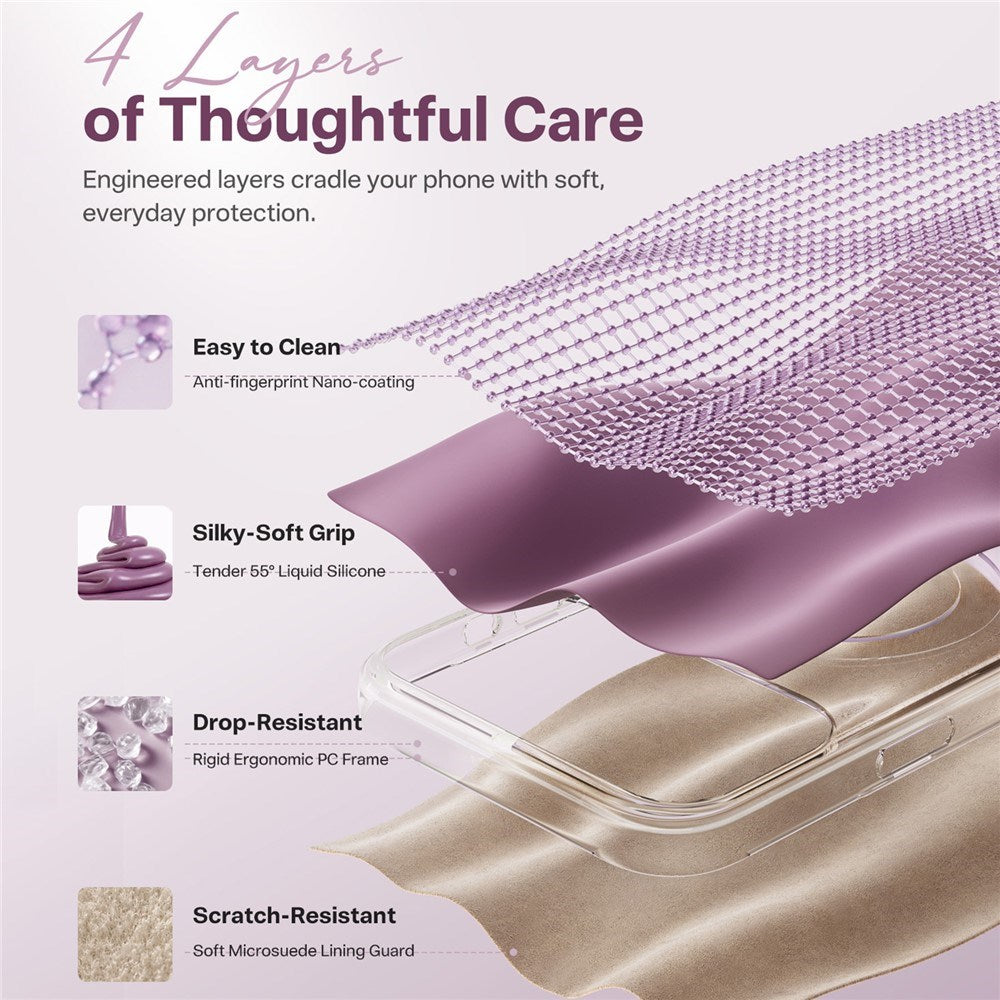 iPhone 18 Pro / 17 Pro TORRAS Ostand Q3 Wind Deksel - MagSafe Kompatibel - Lilla