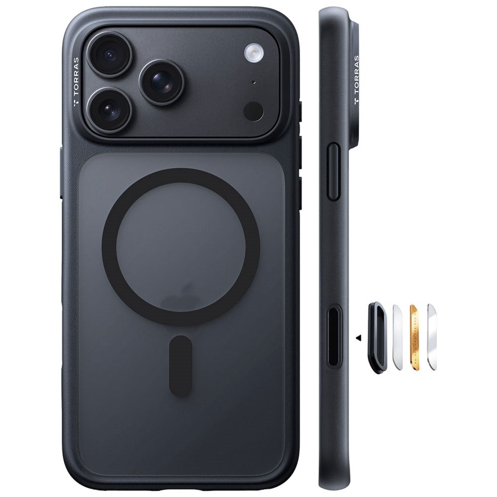 iPhone 18 Pro Max / 17 Pro Max TORRAS Guardian Mag Deksel - MagSafe Kompatibel - Svart