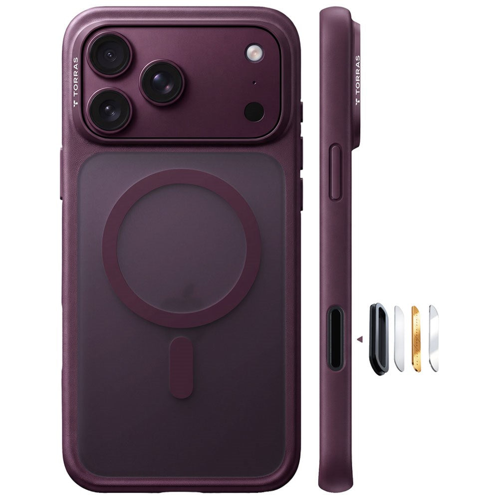 iPhone 18 Pro Max / 17 Pro Max TORRAS Guardian Mag Deksel - MagSafe Kompatibel - Lilla