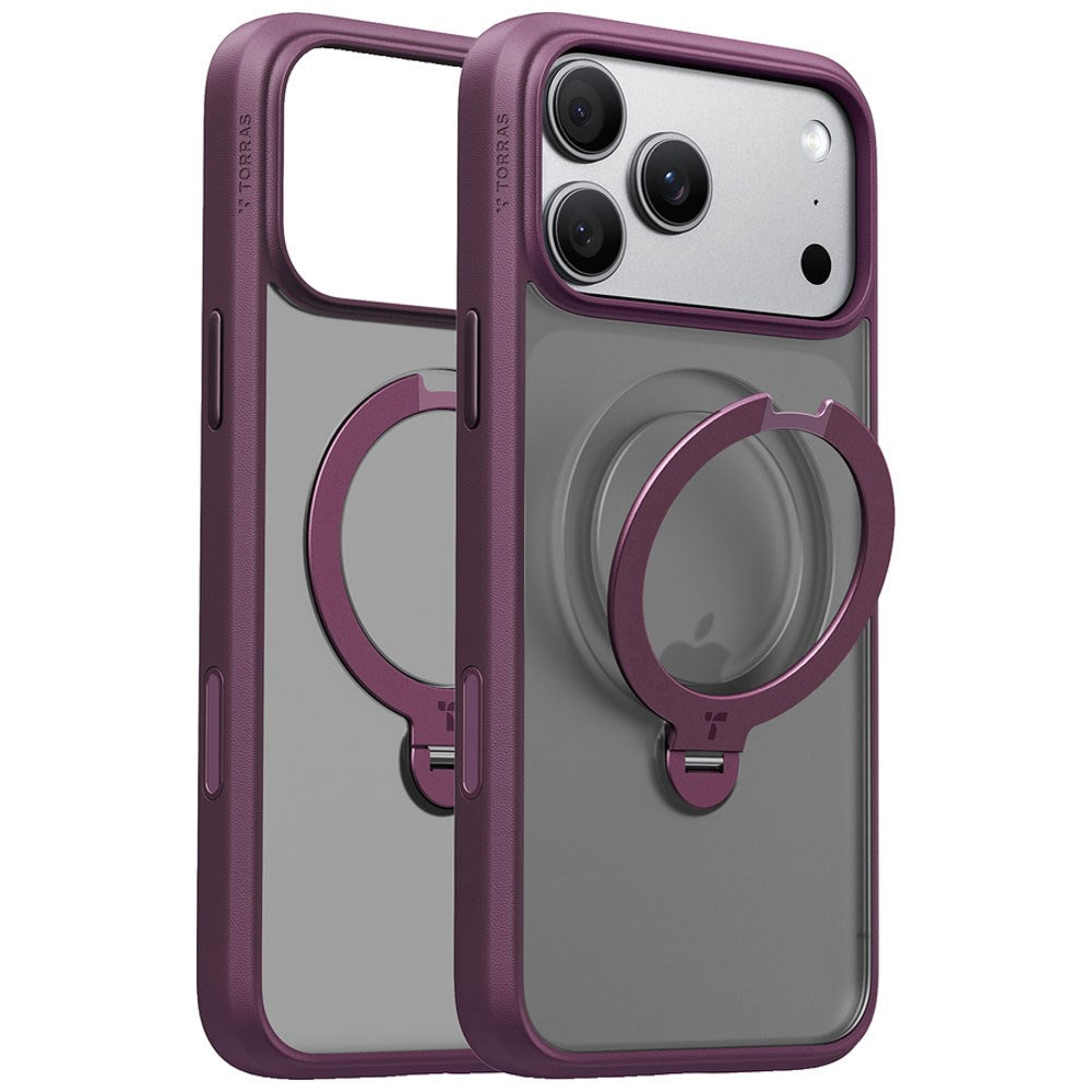 iPhone 18 Pro Max / 17 Pro Max TORRAS Ostand Q3 Spin Deksel - MagSafe Kompatibel - Lilla
