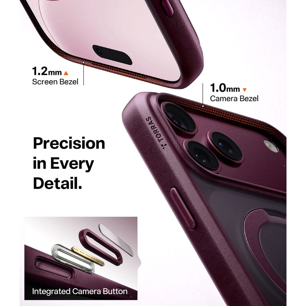 iPhone 18 Pro Max / 17 Pro Max TORRAS Ostand Q3 Spin Deksel - MagSafe Kompatibel - Lilla