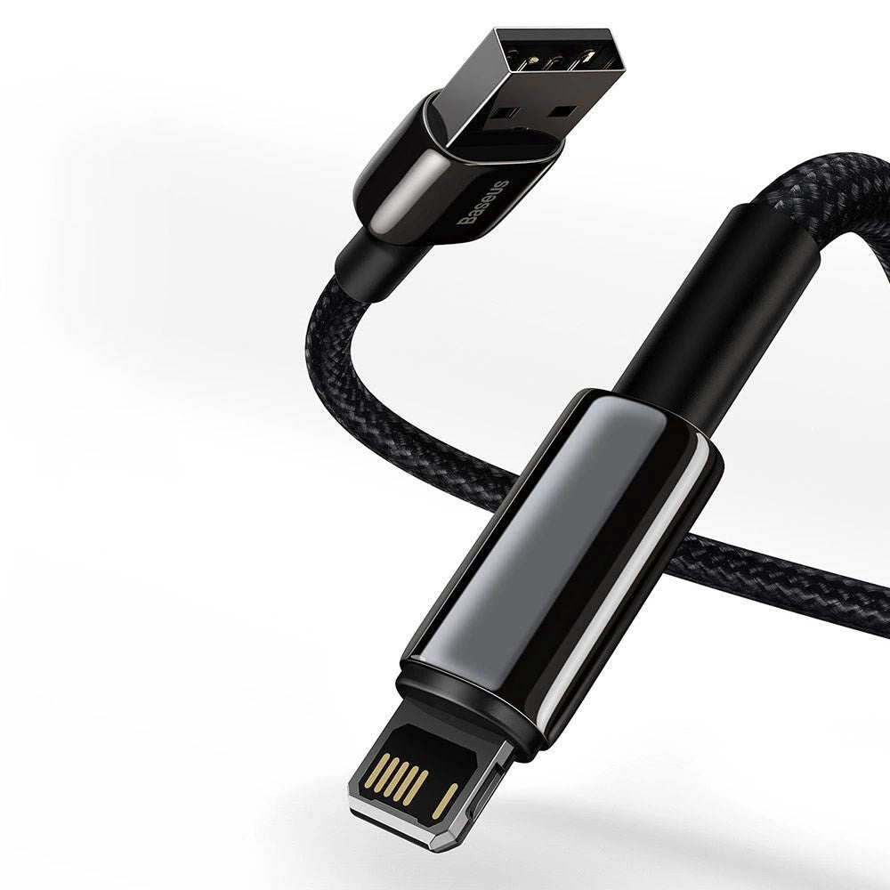 Baseus 12W USB-A til Lightning-Kabel (480 Mbps) - 1 m - Svart