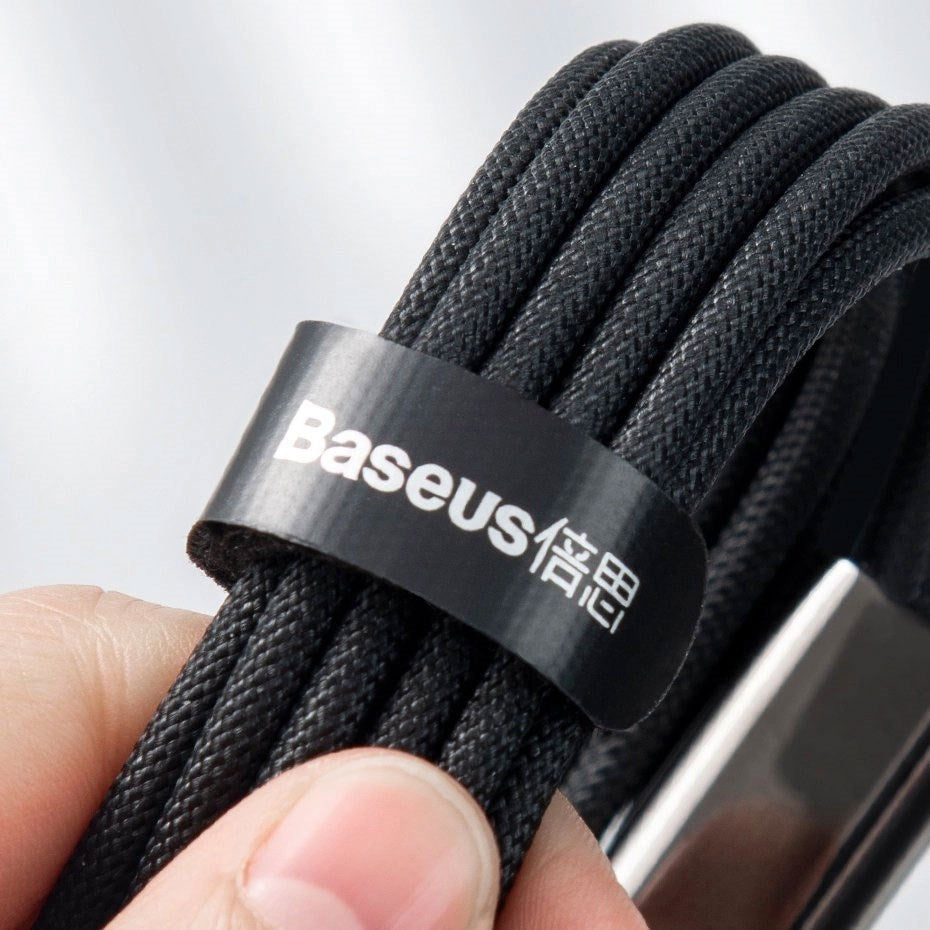 Baseus 3-i-1 USB-A Multikabel med 1 x USB-C 1 x Lightning 1 x Micro USB - 1,5 m - Svart