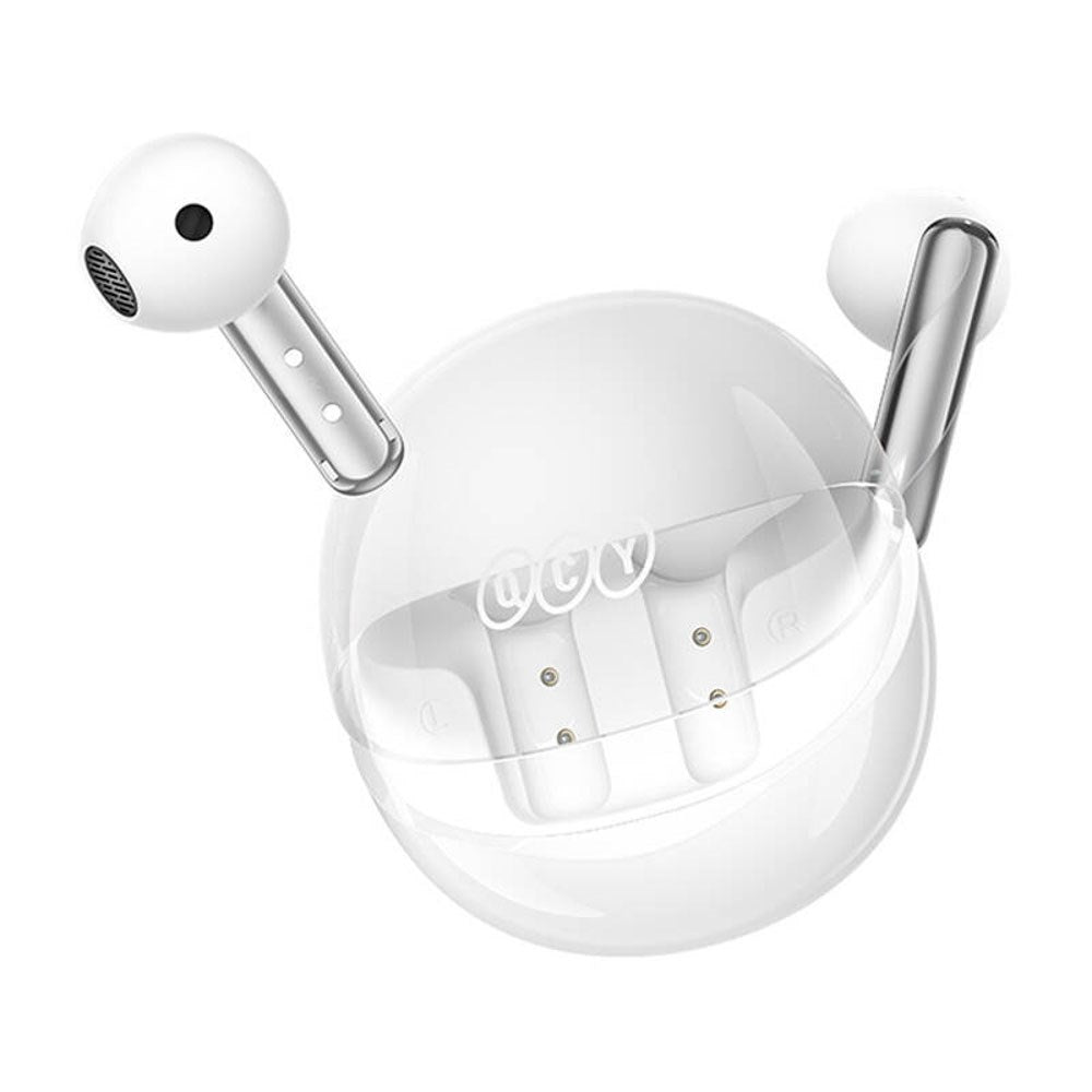 QCY AilyBuds Clear True Wireless In-Ear Hodetelefoner - Hvit