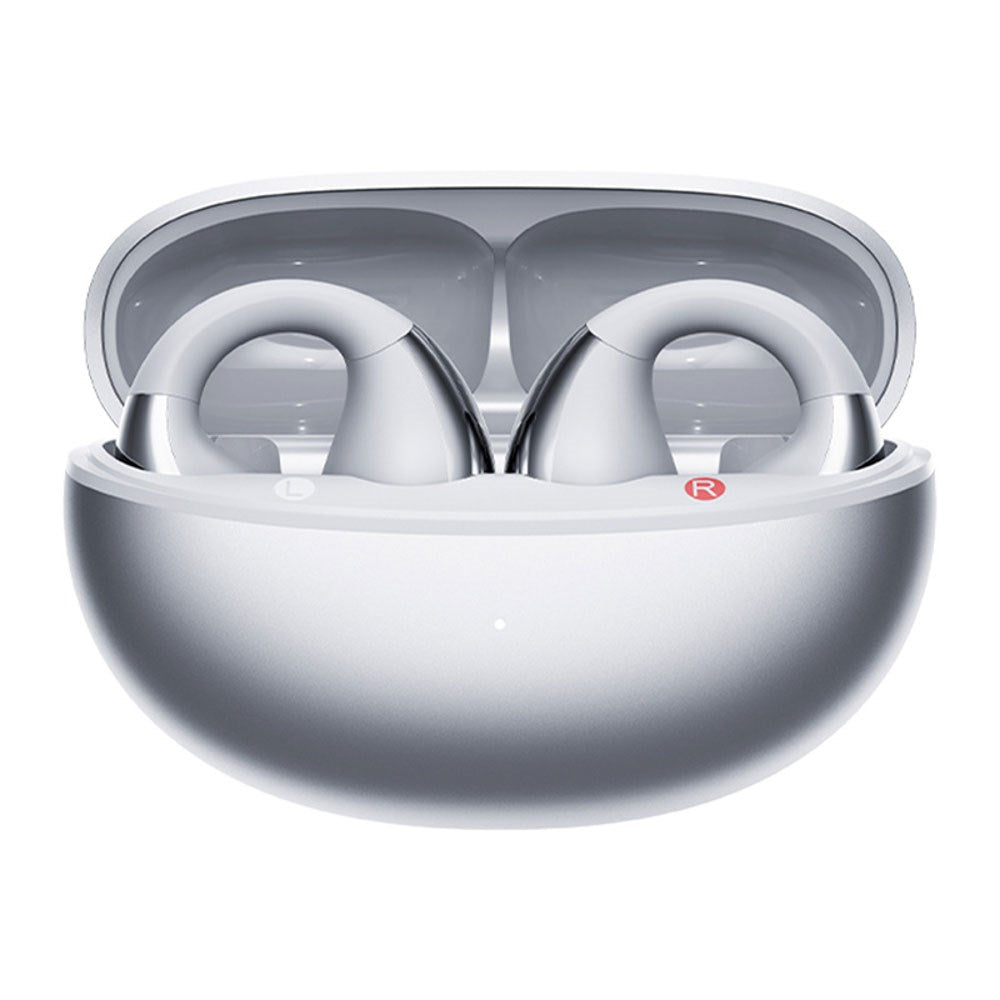 QCY Crossky Clip True Wireless Open-Ear Hodetelefoner - Sølv