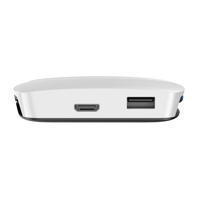 Carlinkit Tbox UHD Trådløs Adapter til Apple CarPlay & Android Auto - USB-A - Hvit