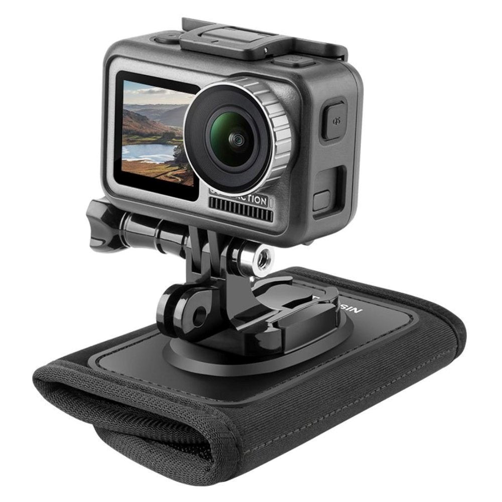 TELESIN Ryggsekkfeste for Actionkamera - Svart