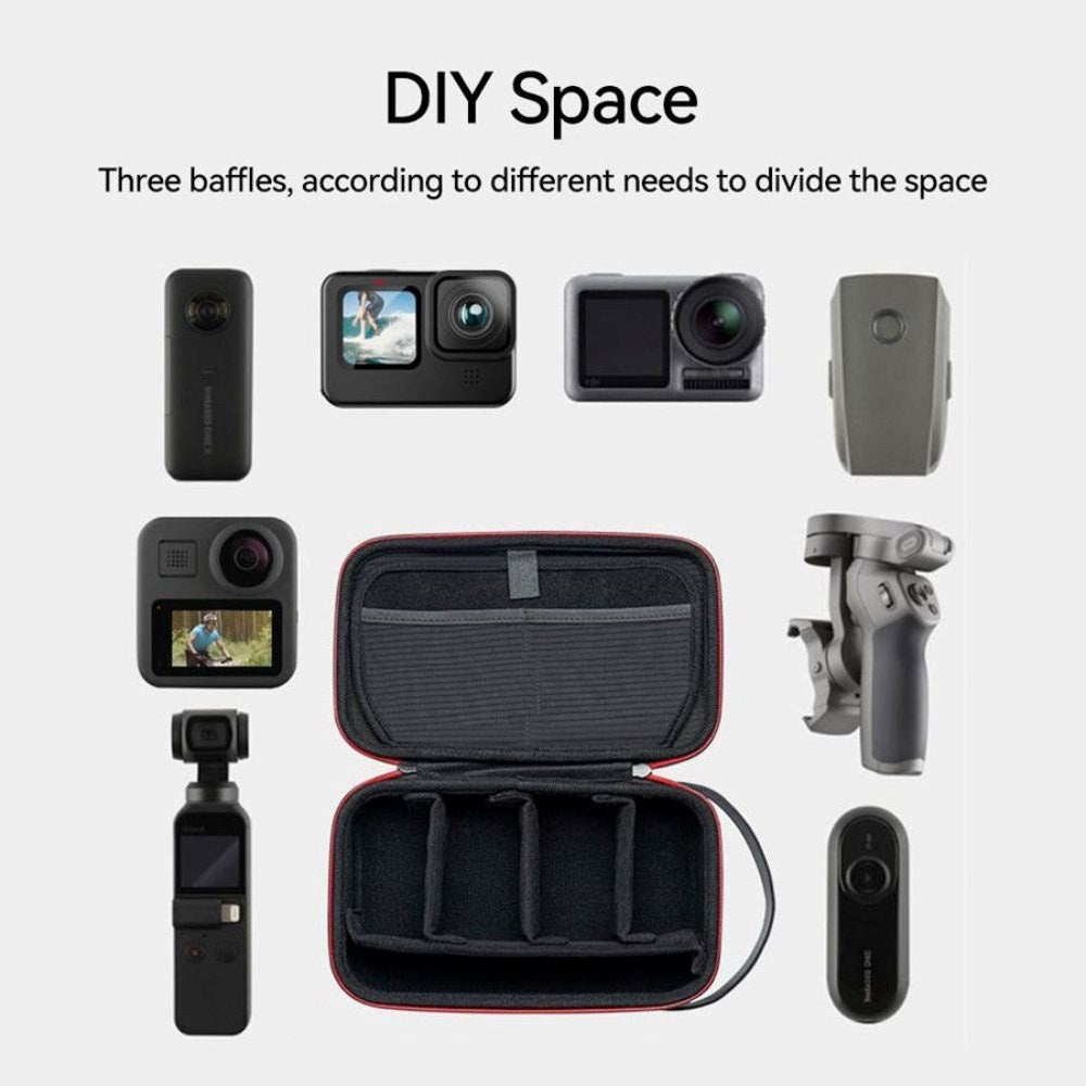 TELESIN Organisasjonsveske for Actionkamera & Tilbehør - Svart