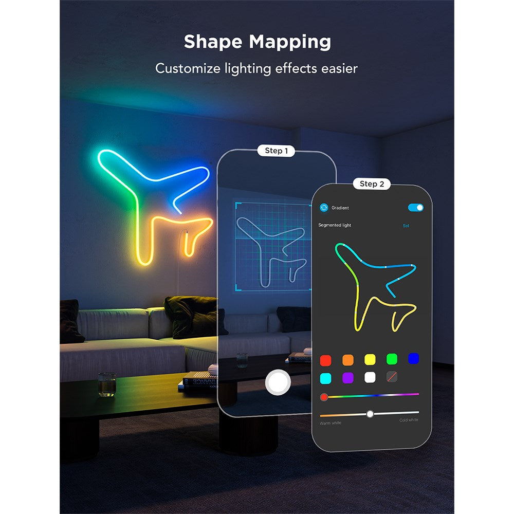 Govee Neon LED 5m Lightstrip - Hvit