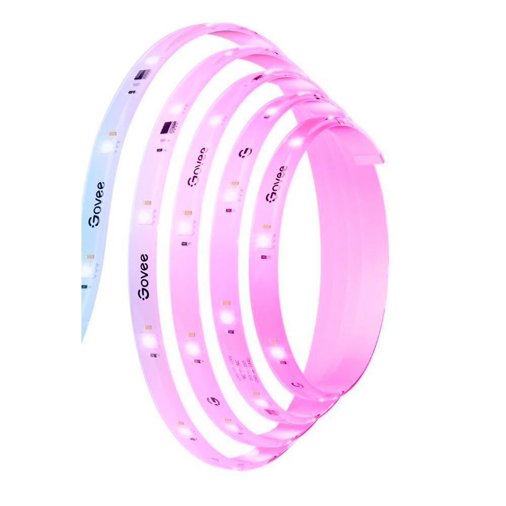 Govee Wi-Fi + Bluetooth RGBIC LED Strip Lights - 5m - Hvit