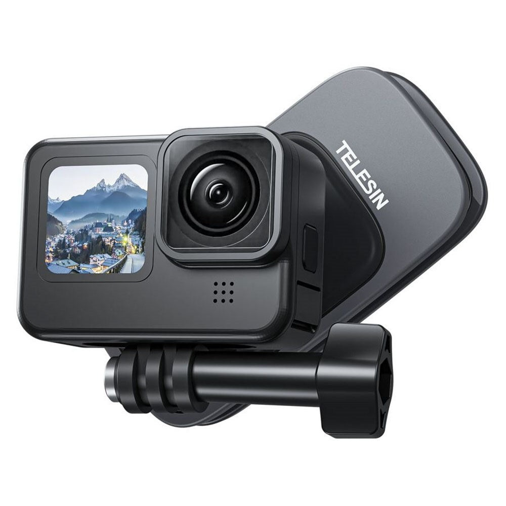 TELESIN Magnetisk Klemmefeste for Actionkamera - Svart / Grå