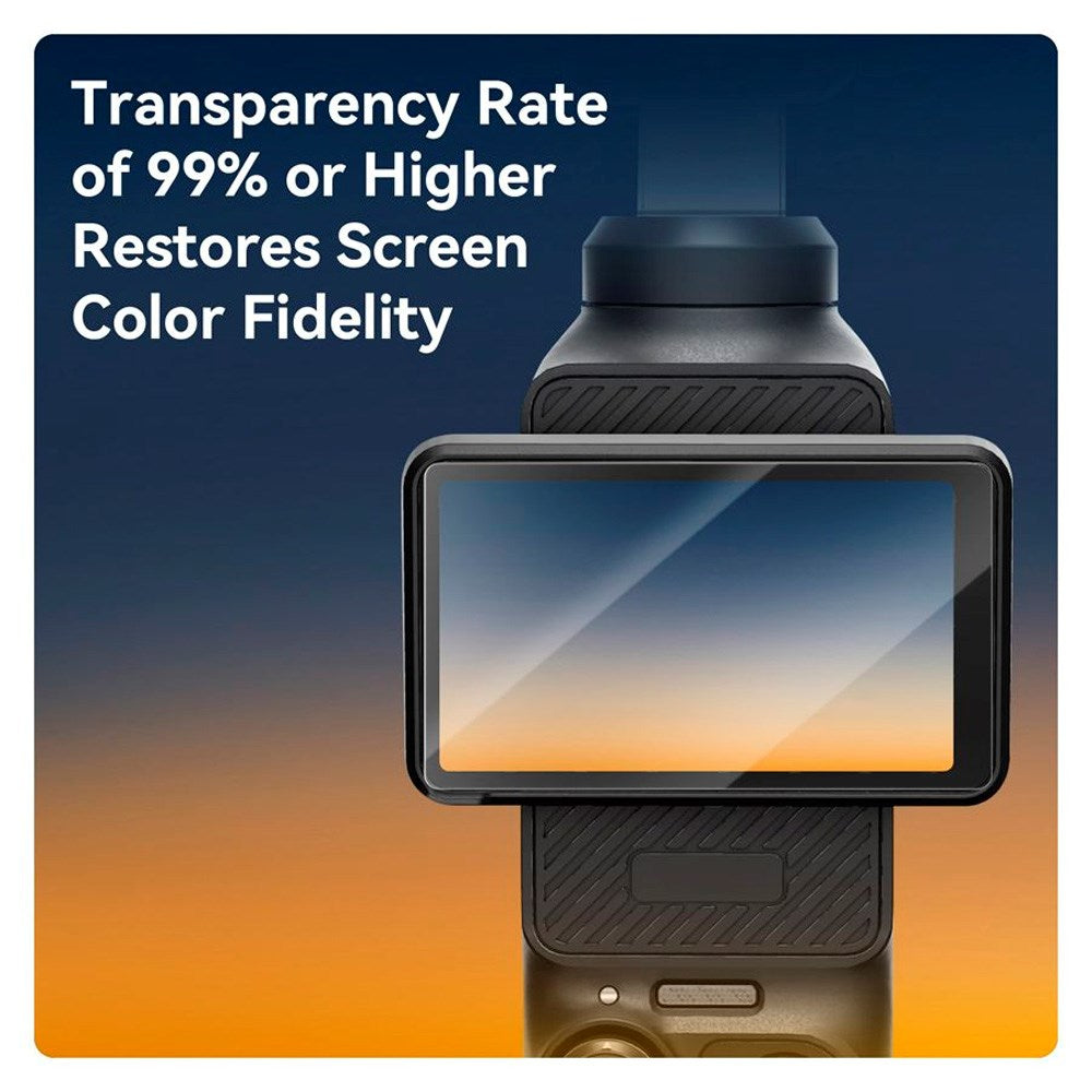 TELESIN Herdet Beskyttelsesglass til DJI Osmo Pocket 3 - 2 stk - Gjennomsiktig