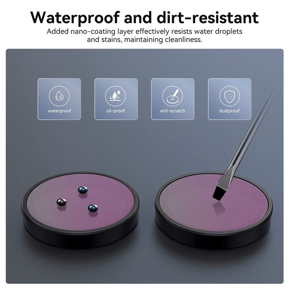 TELESIN CPL+ND8/16/32 Linsefilter Sett for DJI Osmo Action 3 / 4 / 5 Pro - Gjennomsiktig