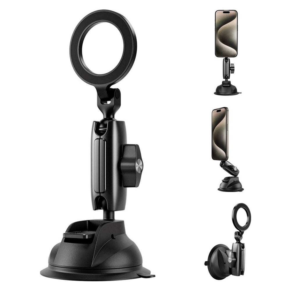 TELESIN Sugekopp Mobilholder for Bil - MagSafe Kompatibel - Svart