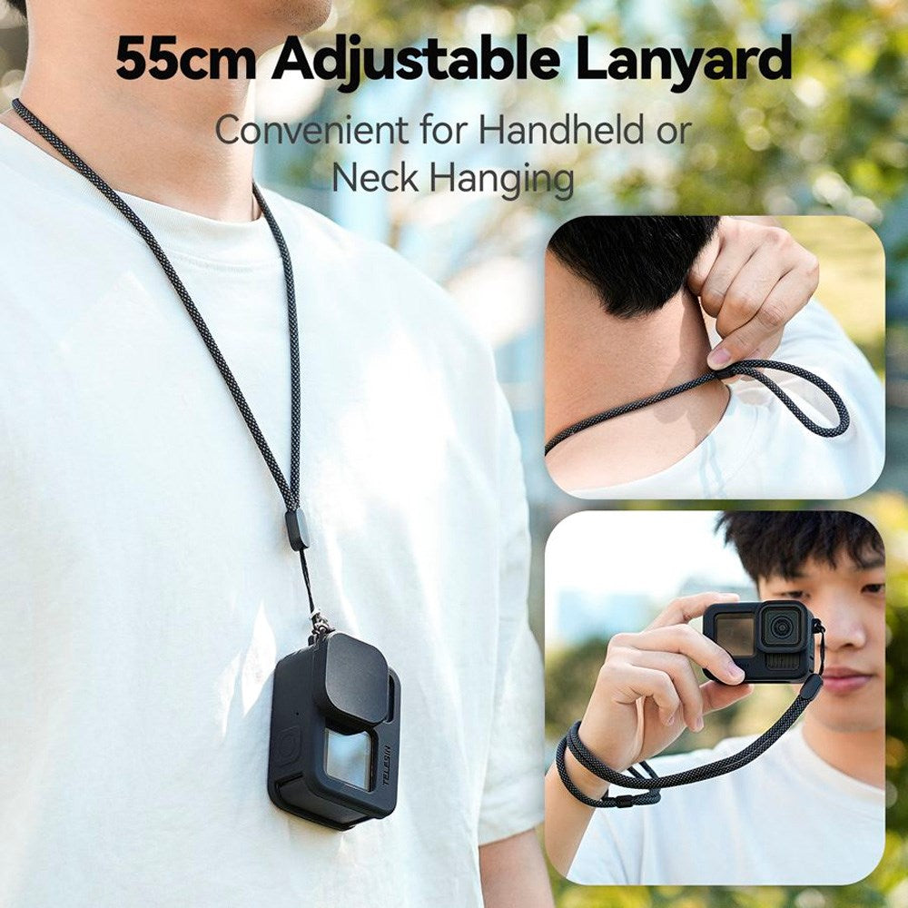 TELESIN Silikon Deksel for GoPro Hero 9 / 10 / 11 / 12 / 13 - Svart