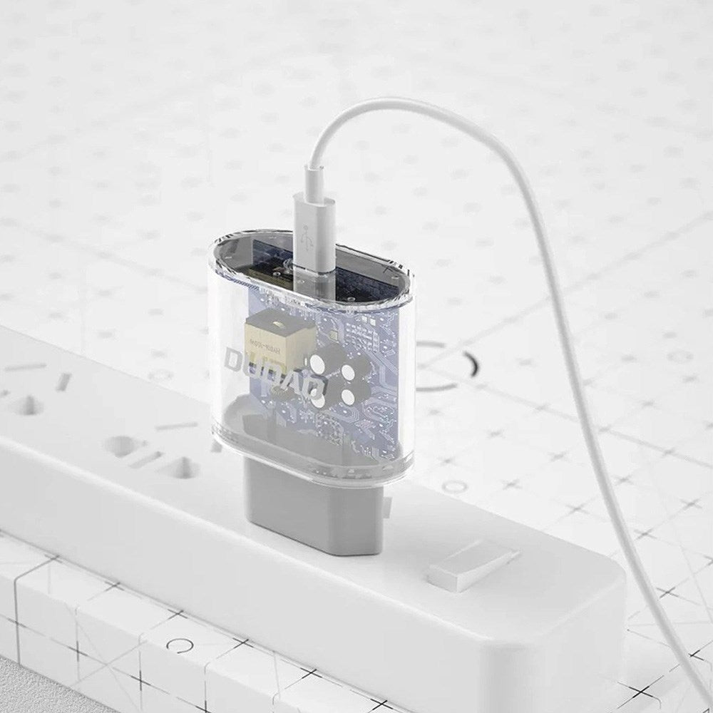 Dudao 20W PD Vegglader USB-C inkl. Kabel - Hvit