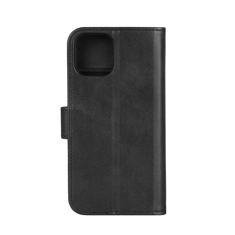 iPhone 12 / 12 Pro Classic Wallet Flip Deksel med Stativfunksjon - Svart
