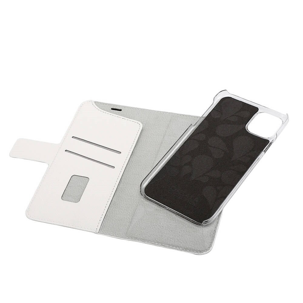 iPhone 12 Pro / 12 Onsala Collection Wallet Skinndeksel med Lommebok - Saffiano White
