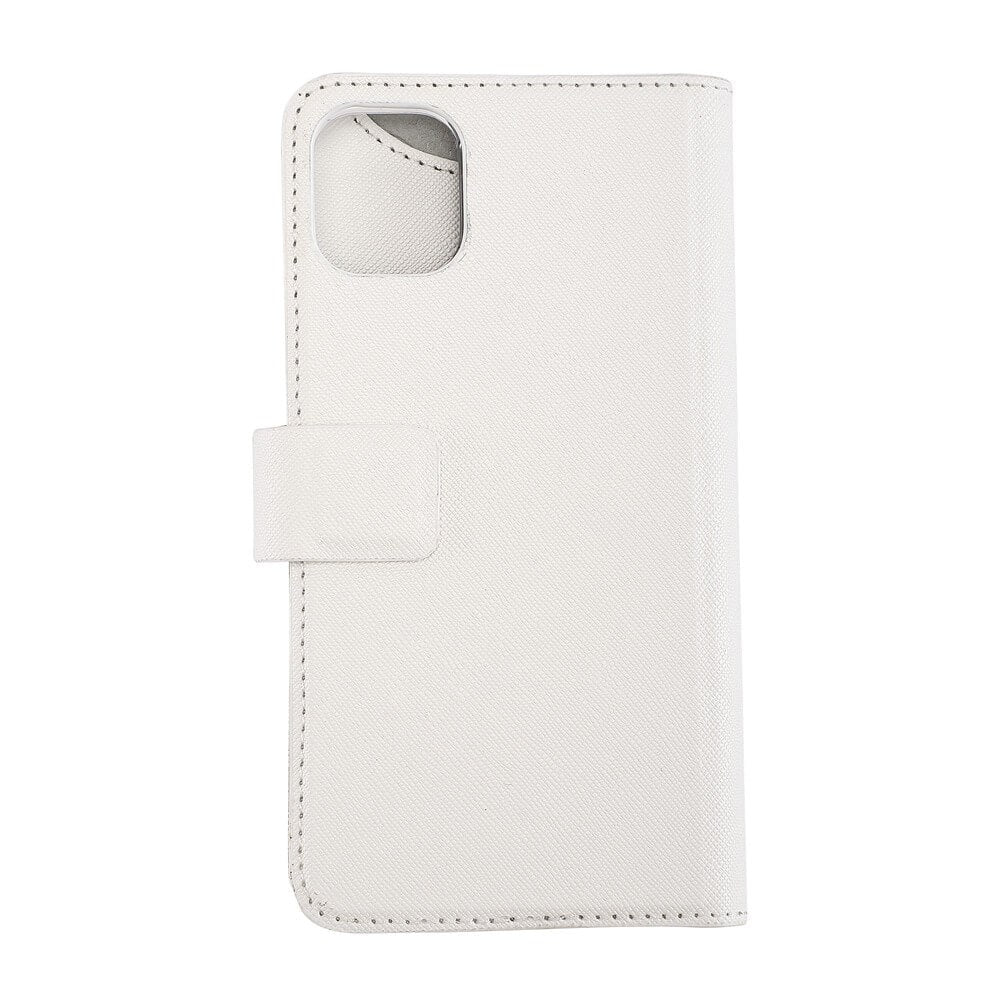 iPhone 12 Pro / 12 Onsala Collection Wallet Skinndeksel med Lommebok - Saffiano White