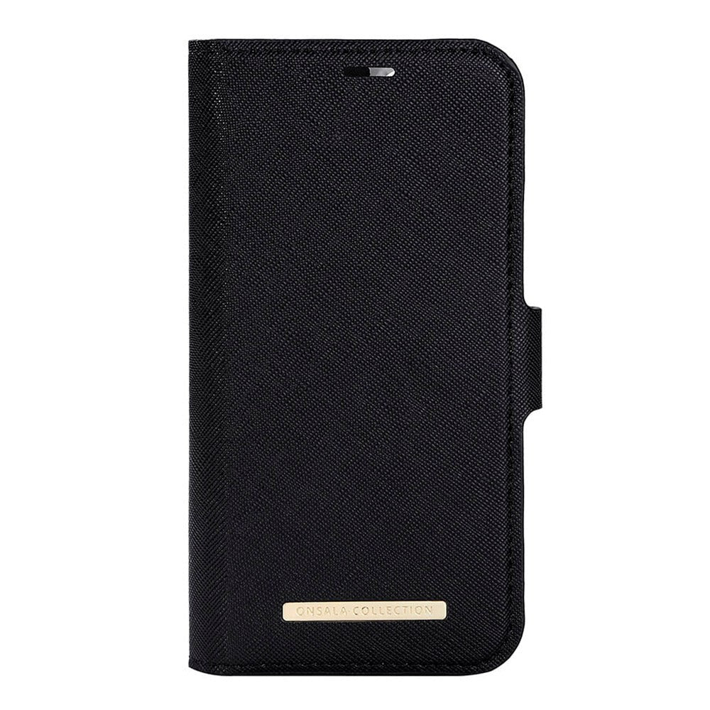 Onsala iPhone 14 / 13 ONSALA Fashion Collection PU Skinn Flipdeksel med Magnet & Lommebok - Midnight Black