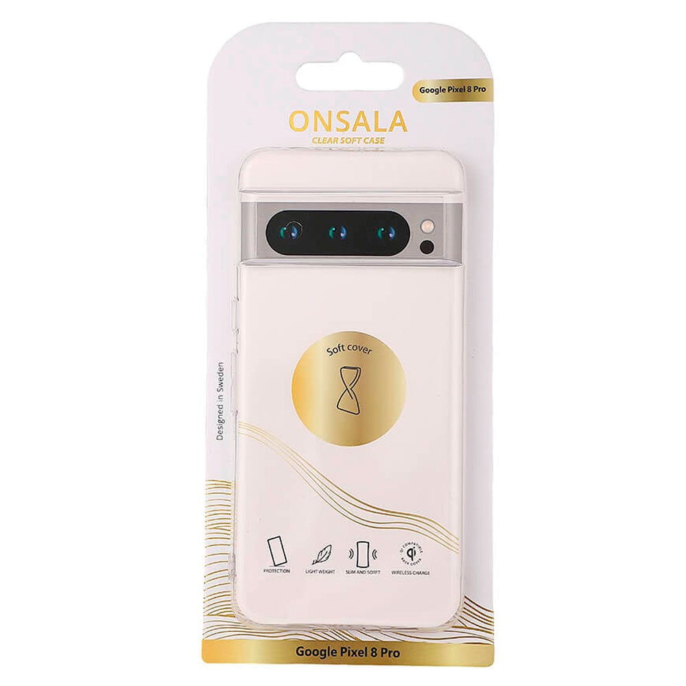 Google Pixel 8 Pro Onsala Clear Soft Deksel - Gjennomsiktig