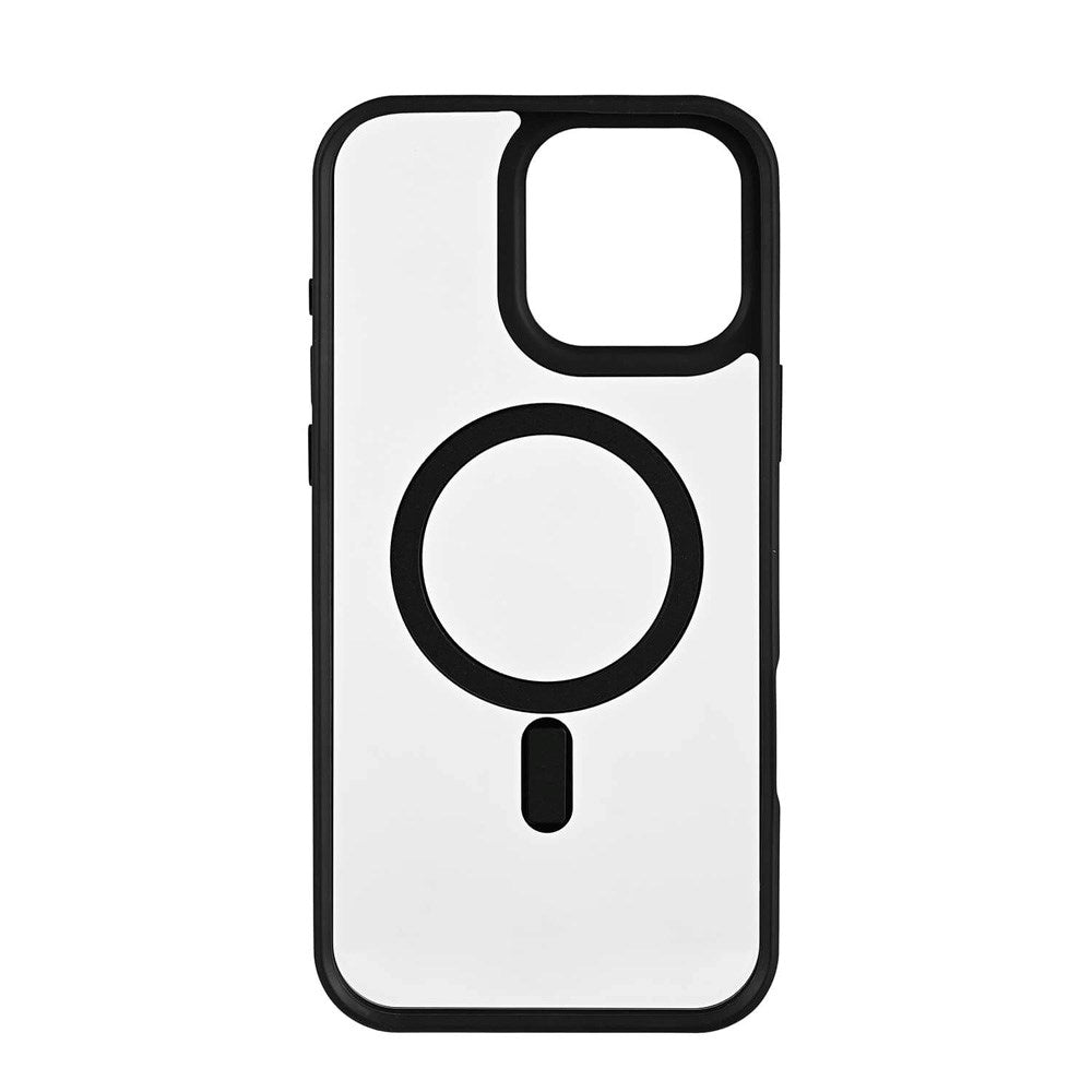 iPhone 16 Pro Max Onsala Bumper Deksel - MagSafe-Kompatibel - Svart og Gjennomsiktig