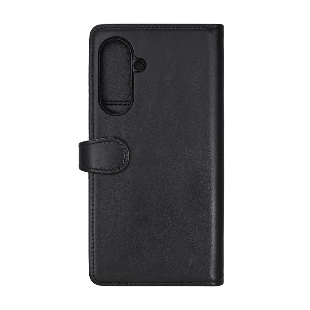 Samsung Galaxy A37 Buffalo 2-i-1 Ekte Skinn Flip Deksel - Svart