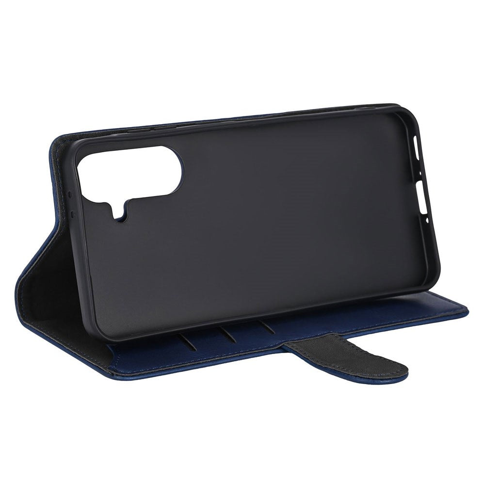 Samsung Galaxy A57 GEAR Kunstskinn Flip Deksel - Blå
