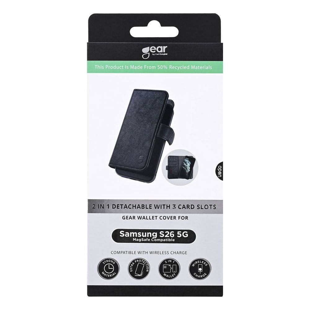Samsung Galaxy S26 GEAR 2-i-1 Flip Deksel - MagSafe Kompatibel - Svart