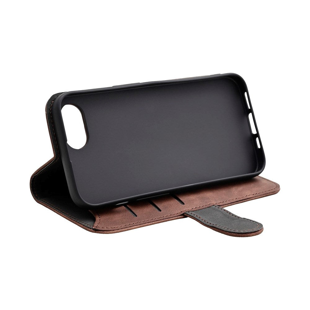 iPhone 16e GEAR Kunstskinn Flip Deksel - MagSafe Kompatibel - Brun