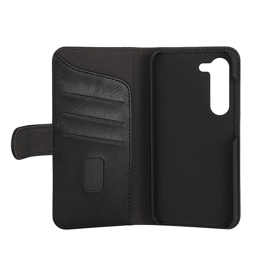 Samsung Galaxy S23 Gear Wallet - Flippdeksel i Skinn med Lommebok - Svart