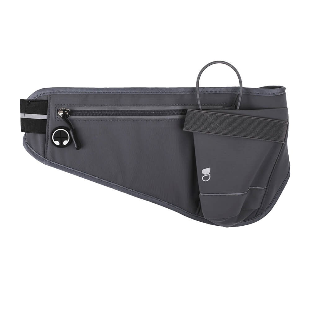 GEAR Løpebelte med Lomme for Mobil & Vannflaske - Grå
