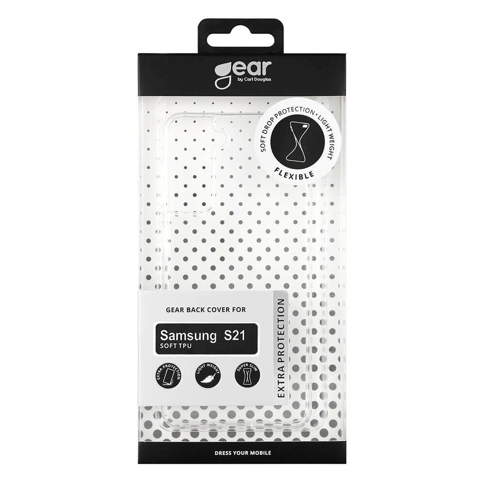 Samsung Galaxy S21 GEAR Fleksibelt Plast Deksel – Gjennomsiktig