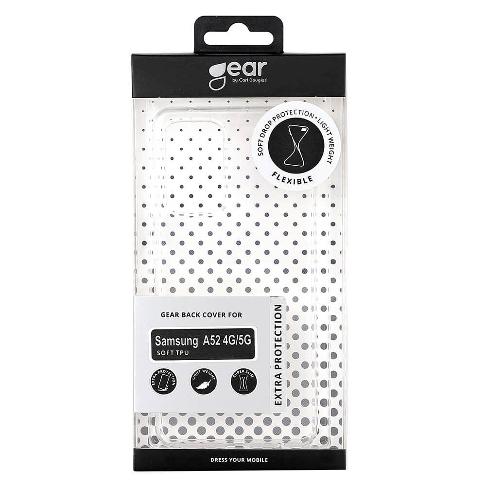 Samsung Galaxy A52 (4G / 5G) GEAR Fleksibelt Plast Deksel – Gjennomsiktig