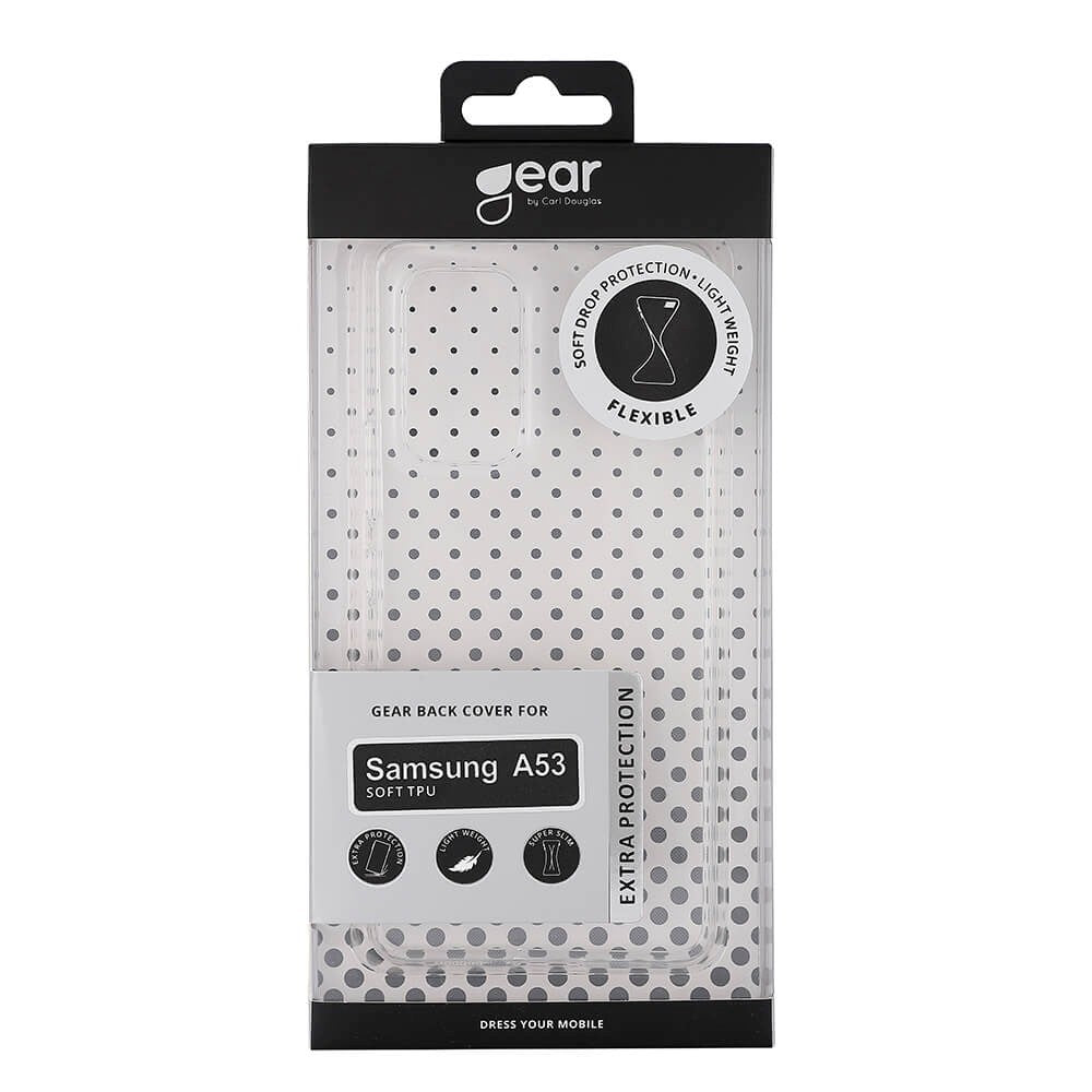 Samsung Galaxy A53 (5G) GEAR Fleksibelt Plast Deksel – Gjennomsiktig