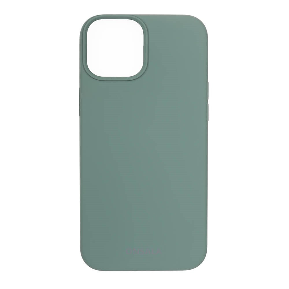 iPhone 13 Mini Onsala Collection Liquid Silicone Bakdeksel - Pine Green