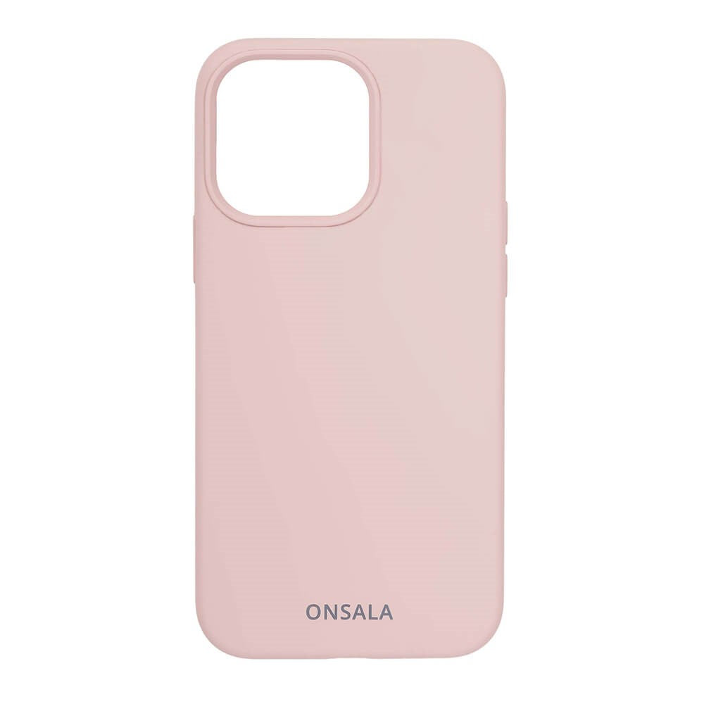 Onsala iPhone 13 Onsala Collection Liquid Silicone Bakdeksel - Sand Pink