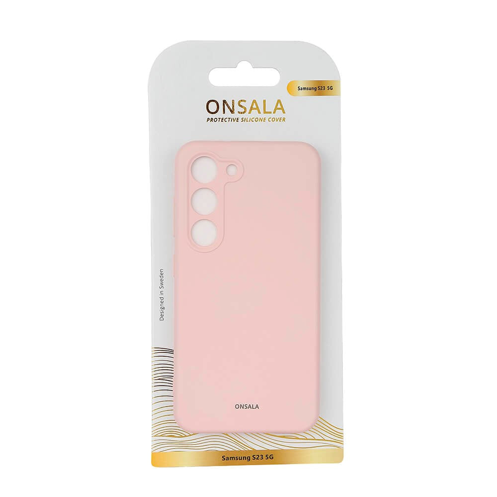 Samsung Galaxy S23 Onsala Silikon Deksel - Chalk Pink