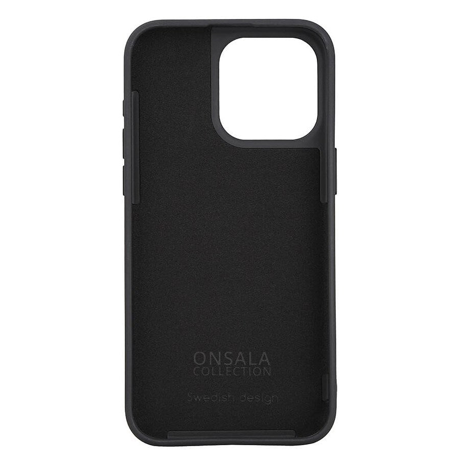 Onsala iPhone 15 Pro Max Silikon Touch Deksel - Black