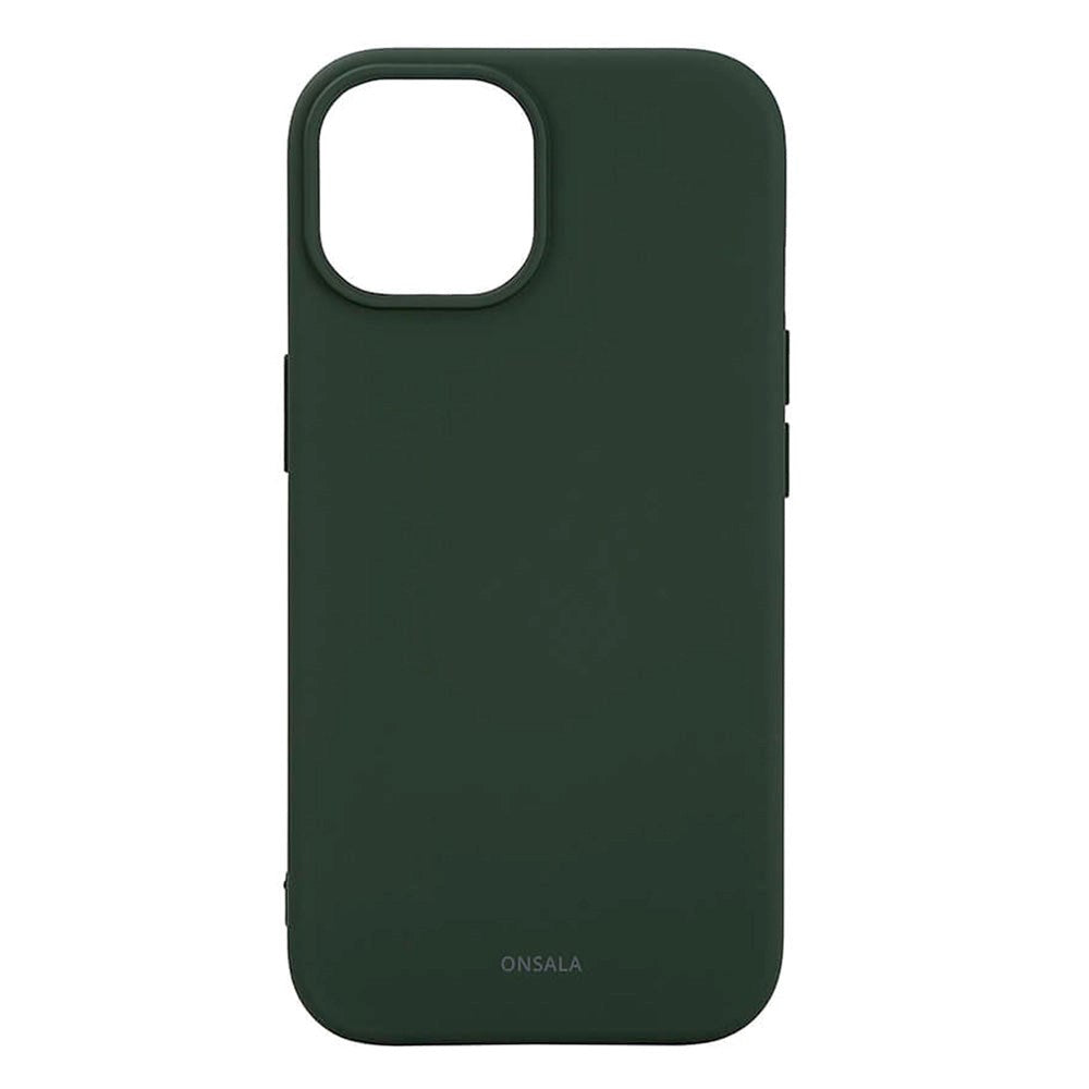 iPhone 15 Onsala Silikon Deksel - MagSafe-kompatibelt - Olive Green