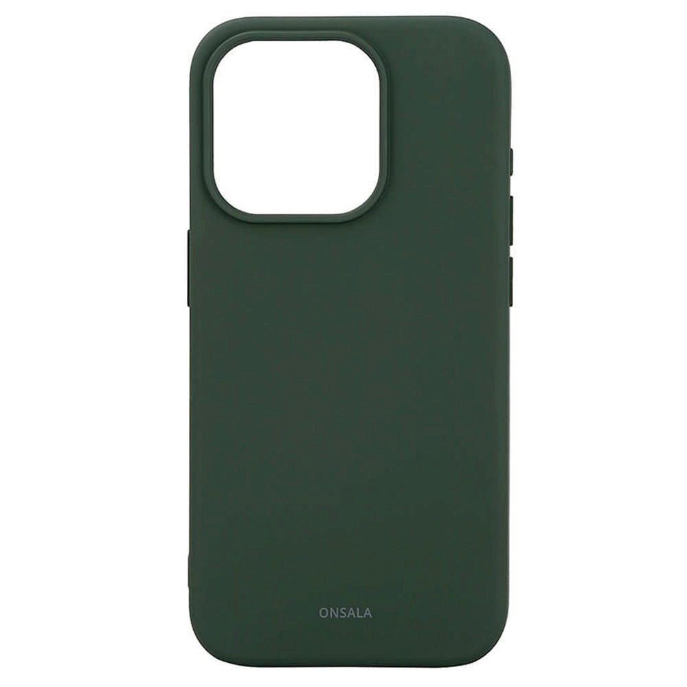 iPhone 15 Pro Onsala Silikon Deksel - MagSafe-kompatibelt - Olive Green